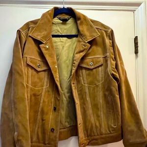 Vintage Polo Leather Jean Jacket